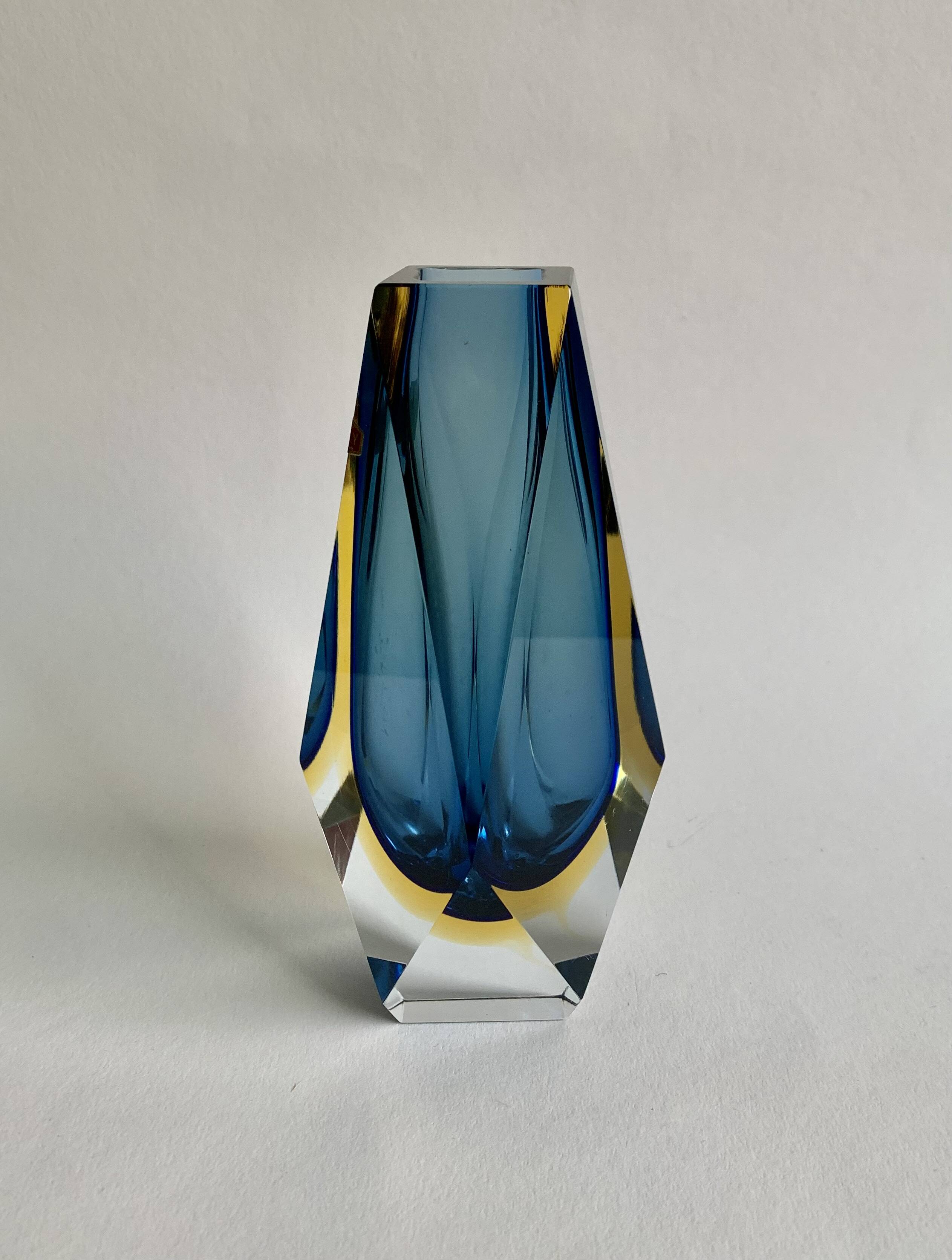 Vase by F. Poli for Murano, Italy, 1970s