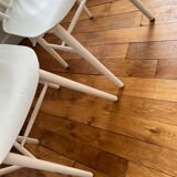Set of 4 IVY chairs signed TON white