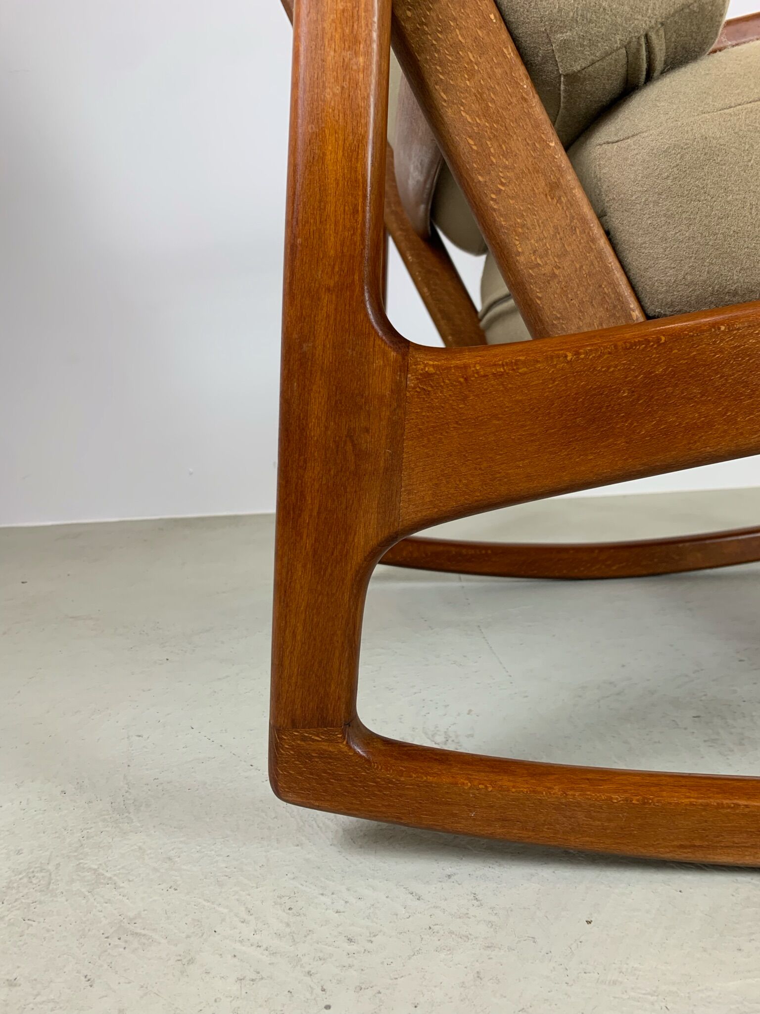 Rocking chair model 166 "senator" by Ole Wanscher for France and Daverkosen, Denmark, 1960s