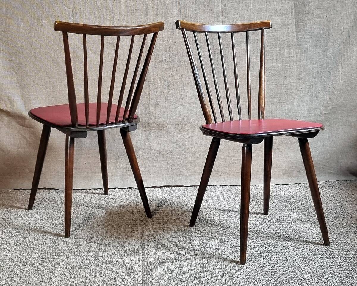 Pair of Scandinavian bistro chairs from the 60s