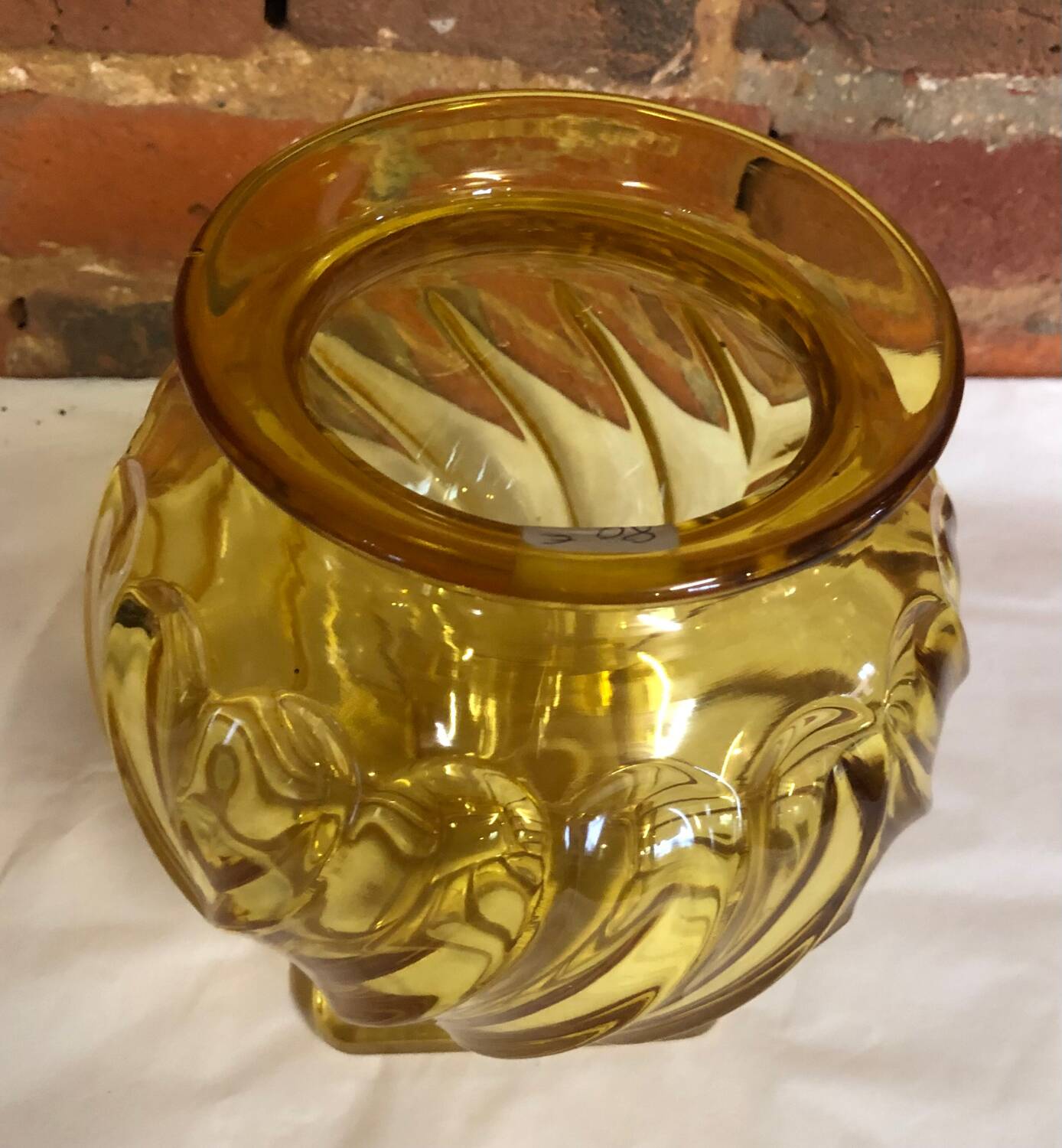 Art Deco crystal vase