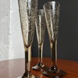 Champagne flutes bubble glass Biot