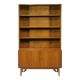 Buffet vitrine vintage en bois de cerisier, commode vintage, 1960