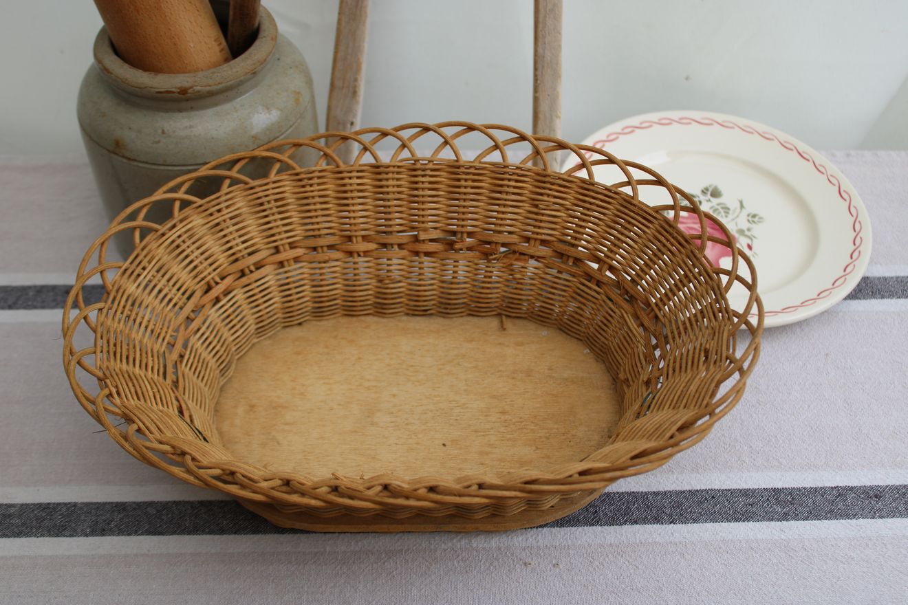 Vintage wicker basket