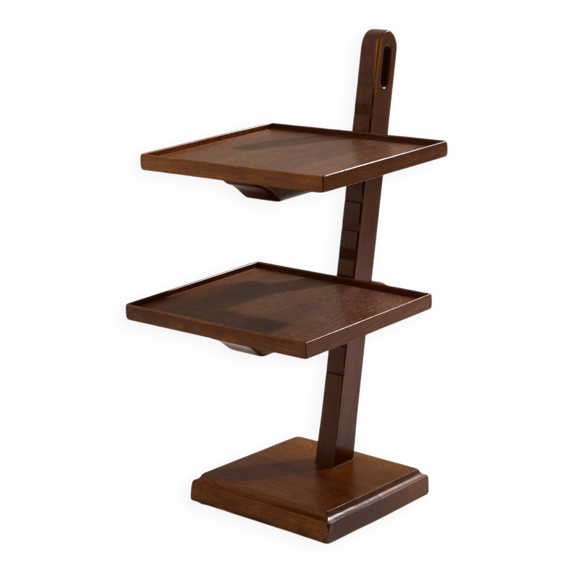 Art Deco side table, stained oak, 1940.