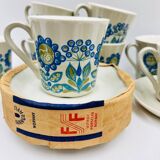 Set of 12 Tor Viking cups and saucers