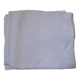 6 large white damask towels.