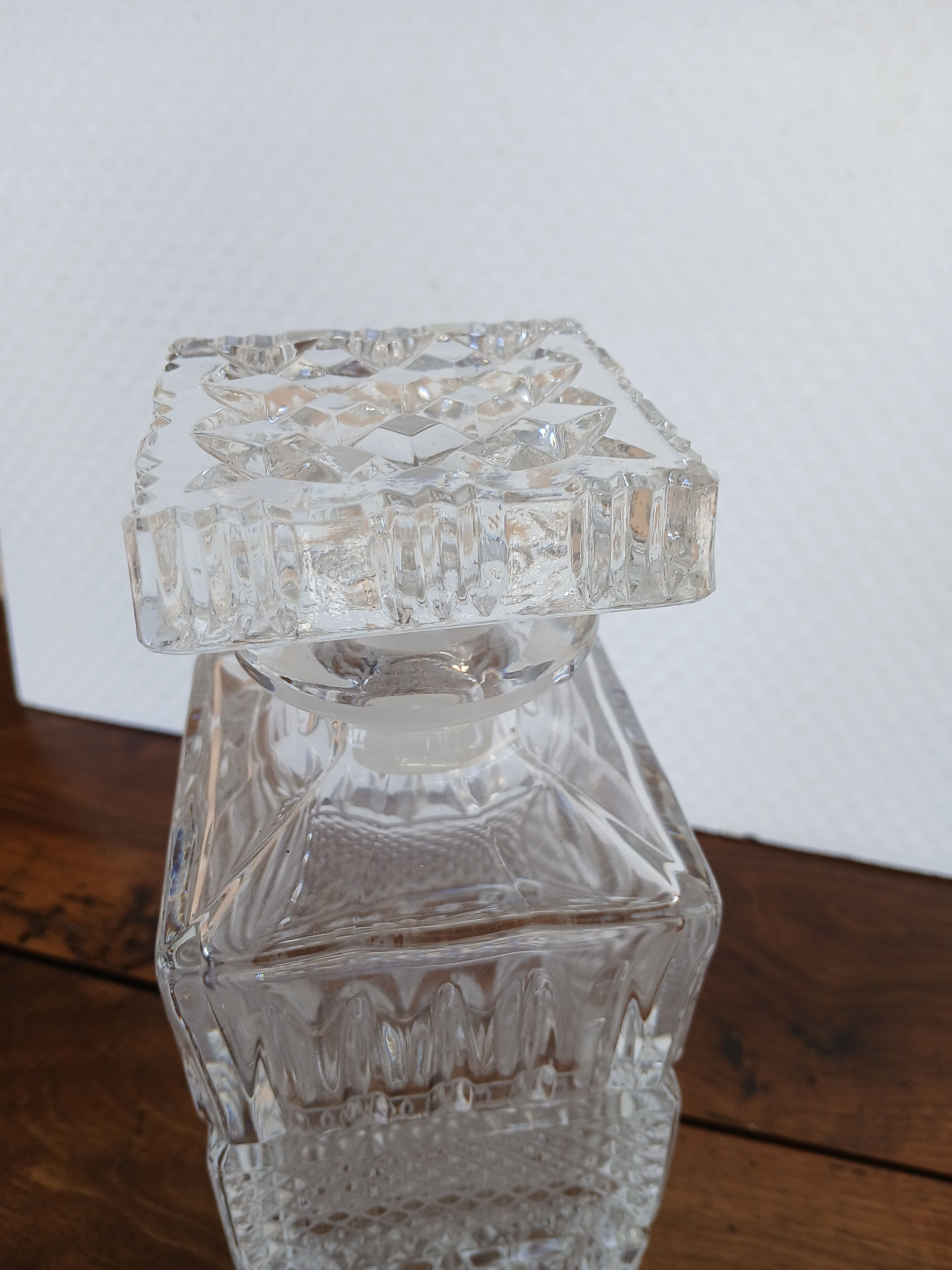 Luxurious vintage carafe in Bohemian crystal