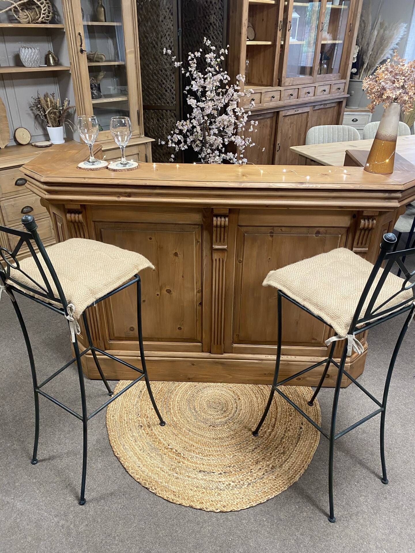Wooden counter