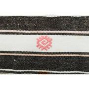 1970s Turkish Oushak handmade wool cotton white runner  70x241
