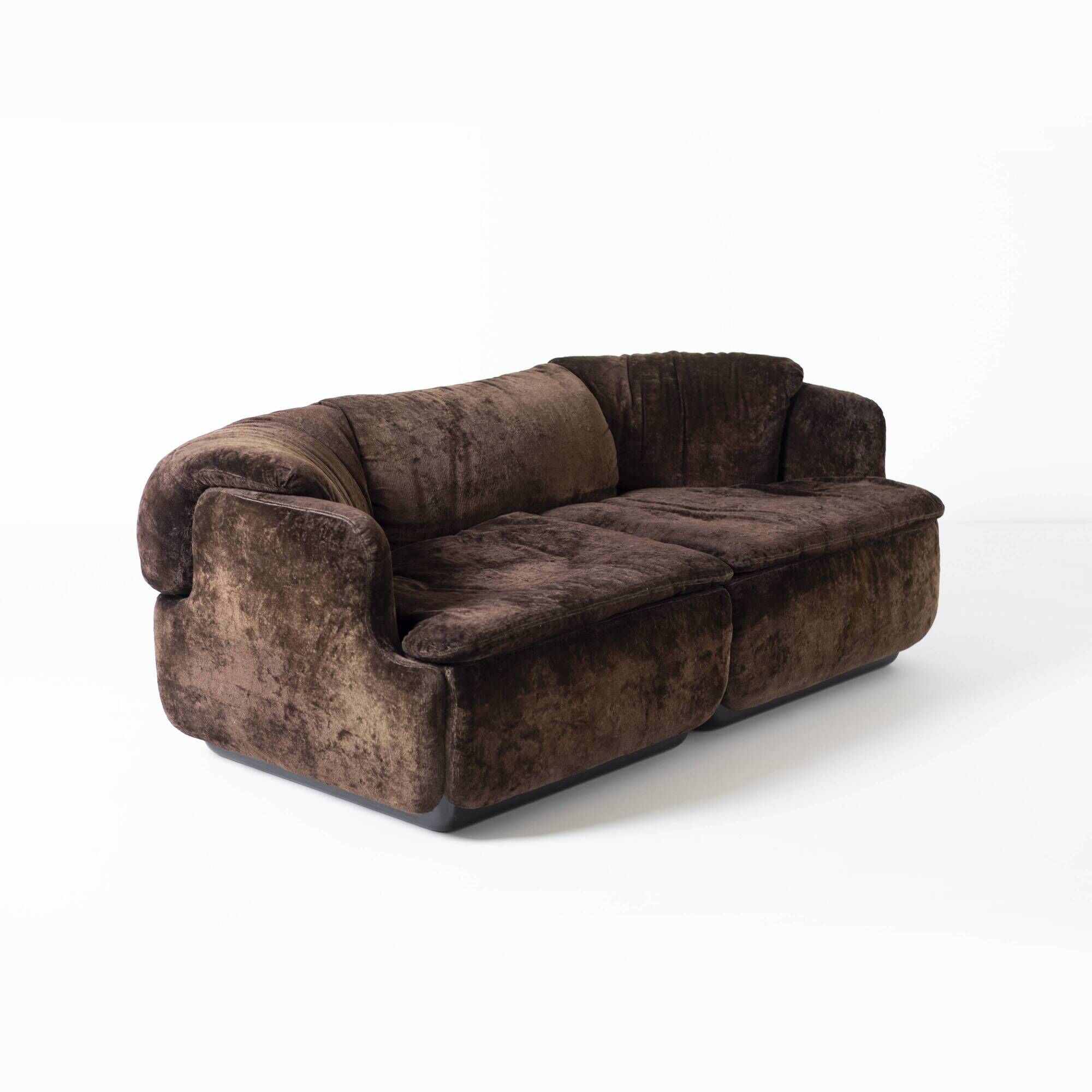 "Confidental" 2-seater sofa by Alberto Roselli for Saporiti, Italy 1970