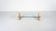 Mid-Century Modern Coffee Table, Glass and Travertine, Italy, 1970S