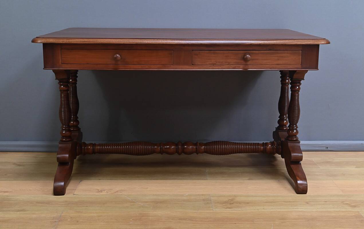 Mahogany Desk Table, Louis-Philippe period – 1st half of the 19th century