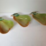 Set of 3 pear shaped ceramic bowls / cups