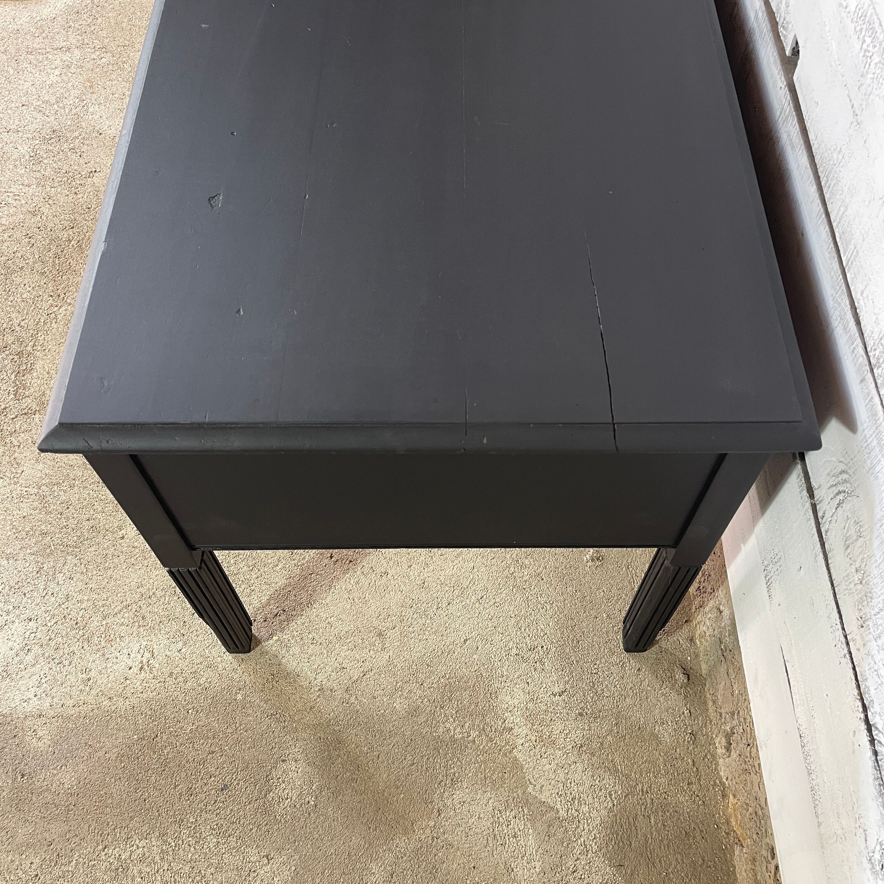 Old desk black 5 drawers