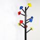 Postmodern coat stand 'Albero dei Cappelli' by Ugo Nespolo for Origlia, 1978