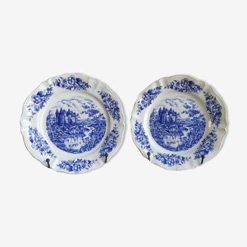 Lot de 2 assiettes de collection porcelaine sarreguemines des années 70