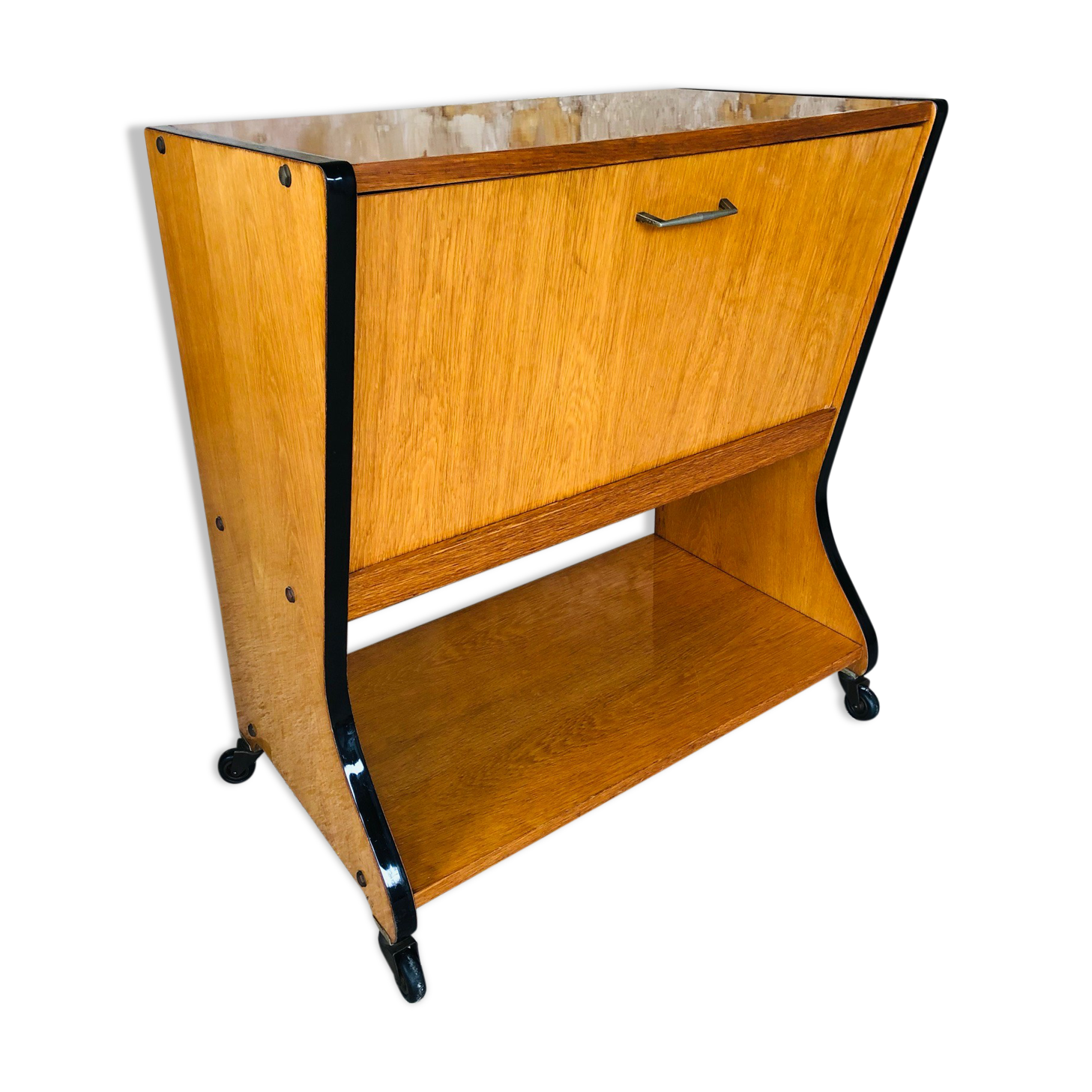 Compartment storage cabinet, TV stand, 60s