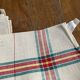 6 tea towels in metis, blue flower