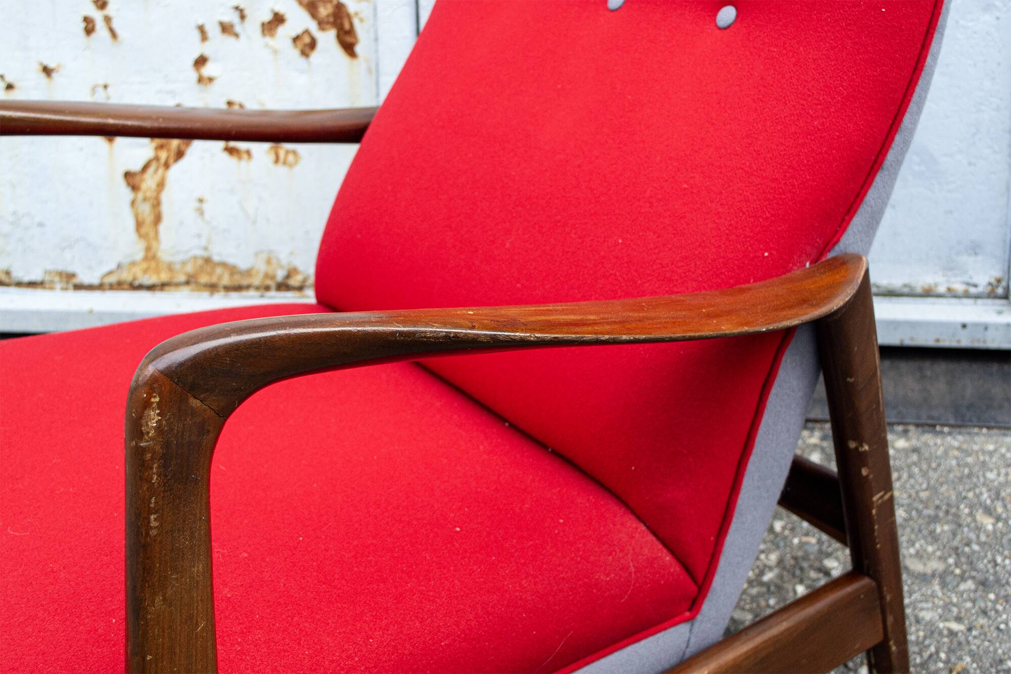 Fauteuil inclinable de l'Hôtel Parco dei Principi à Sorrente par Gio Ponti pour Cassina, Italie, 60'