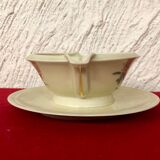 Saucière en porcelaine de Limoges crème