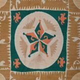 Hand knotted rug, vintage Turkish rug 117x125 cm