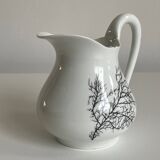 “Black Coral” milk jug – A. Giraud & Brousseau, Limoges – signed Fra