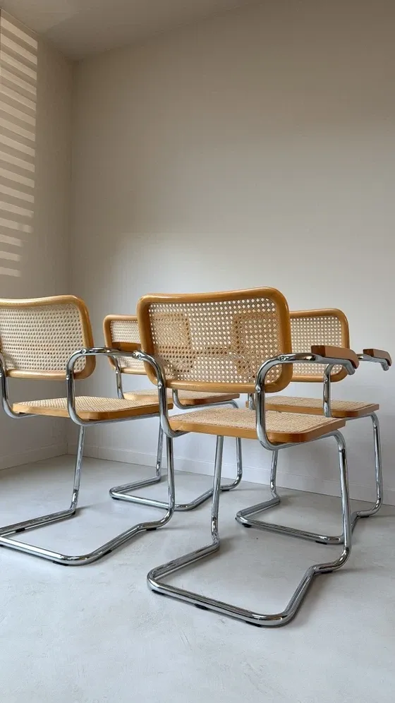 Four vintage Cesca chairs