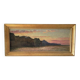 Marius Reynaud (1860 - 1935) "Algerian coastline at sunset" oil on wood