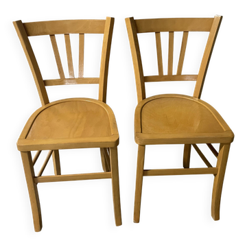 Pair of 1970s bistro chairs
