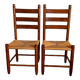 Paire de chaises bois