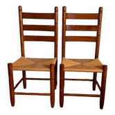 Pair of wooden chairs