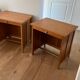 1950s vintage children's desk in light oak