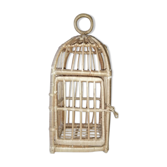 Cage vintage en osier