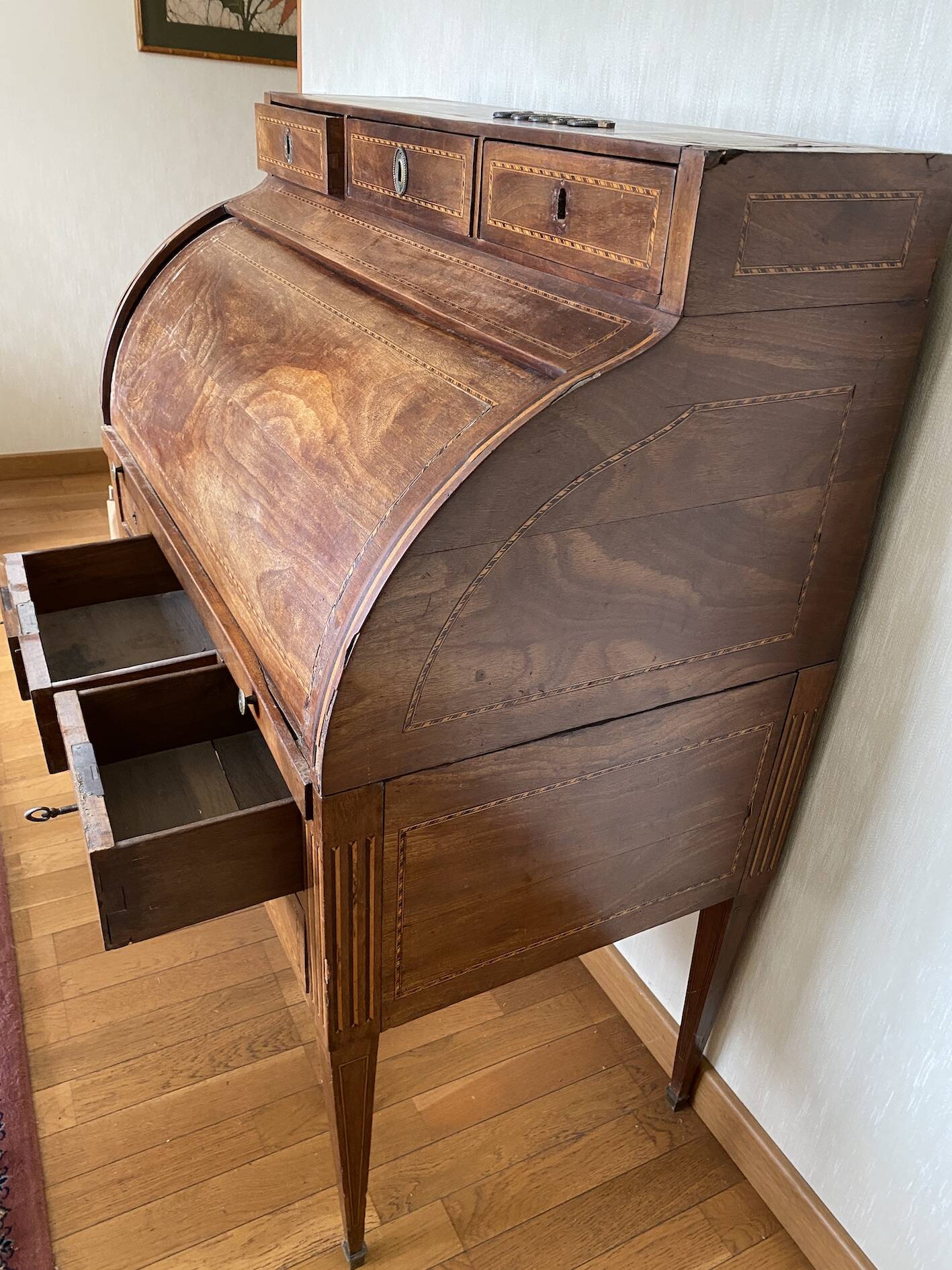 Bureau Cylindre Style Louis XVI