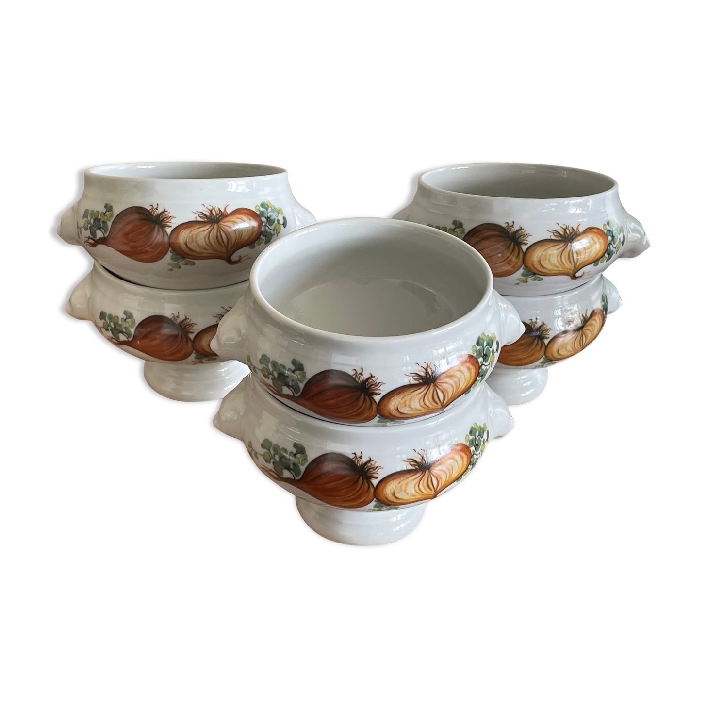 6 onion bowls Bavaria porcelain