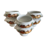 6 bols à oignons Bavaria porcelaine