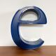 Vintage metal sign letter