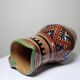 Small Moroccan jug in glazed terracotta, signed, Berber decoration, 20th century.