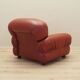 Burgundy armchair, Italian design, 1970s, production: Italy