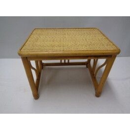 Wooden top caning Wicker table