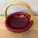 Ceramic and rattan basket