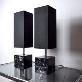 Pair of tarogo table lamps, Japan, 1980