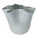 Vase mouchoir en verre blanc vintage