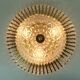 glamorous 1960s mid century CEILING LAMP ceiling fixture brass and glass