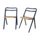 2 vintage Giorgio Cattelan folding chairs for Cidue 70s