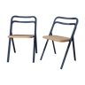 2 vintage Giorgio Cattelan folding chairs for Cidue 70s