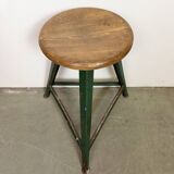 Green Industrial Workshop Stool, 1960s