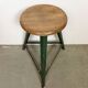 Green Industrial Workshop Stool, 1960s