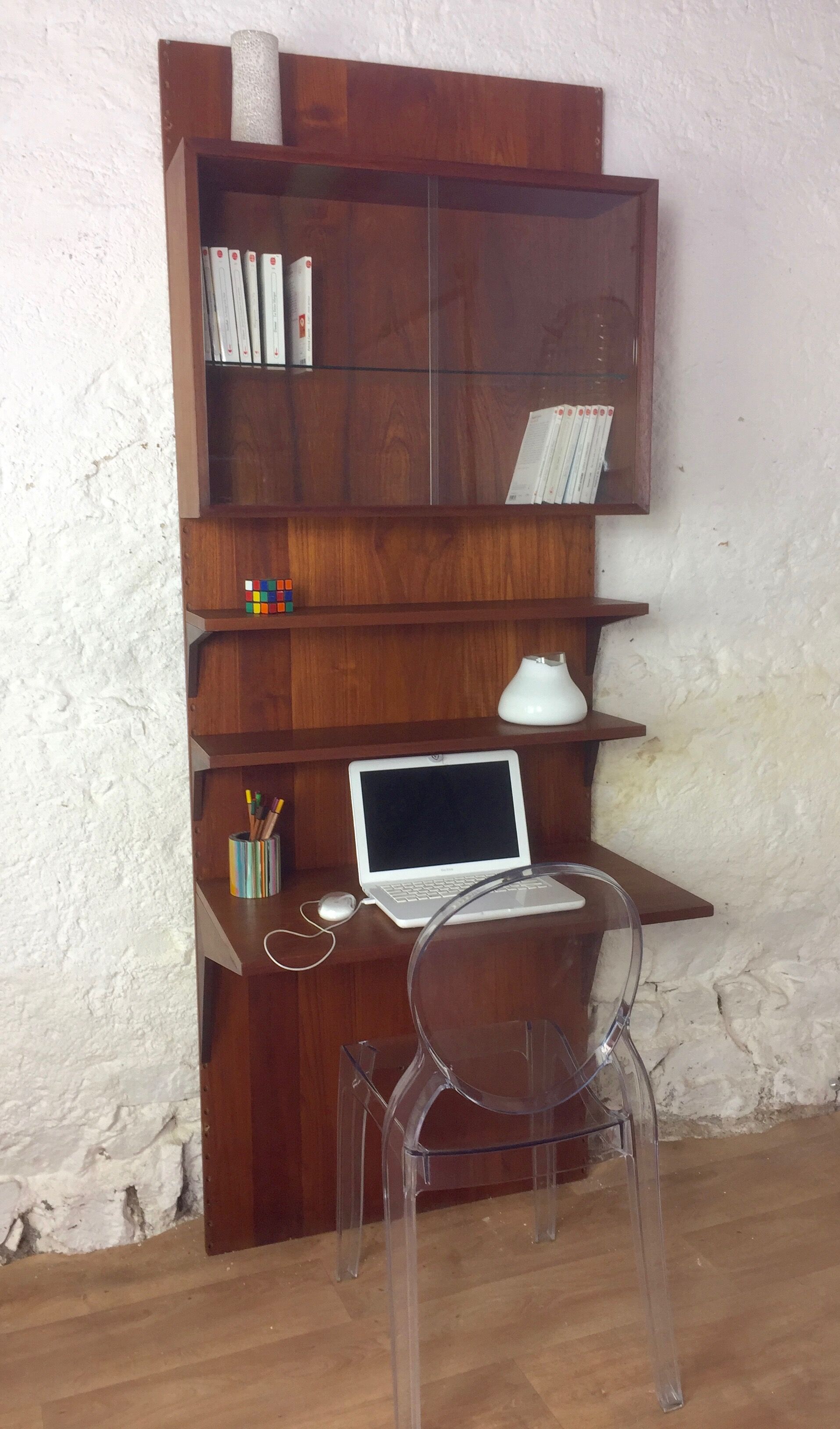 Poul Cadovius bookcase desk combination